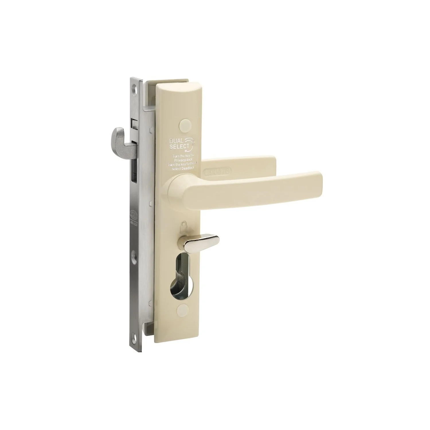 Lockwood Security Screen Door Lock Primrose w/ Cylinder 8654PRMC - Image 2