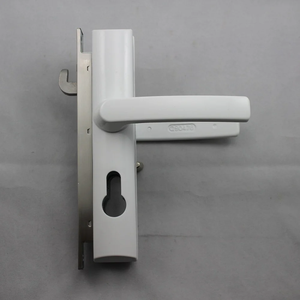 Lockwood Security Screen Door Lock White w/ Cylinder 8654WHC - Image 3