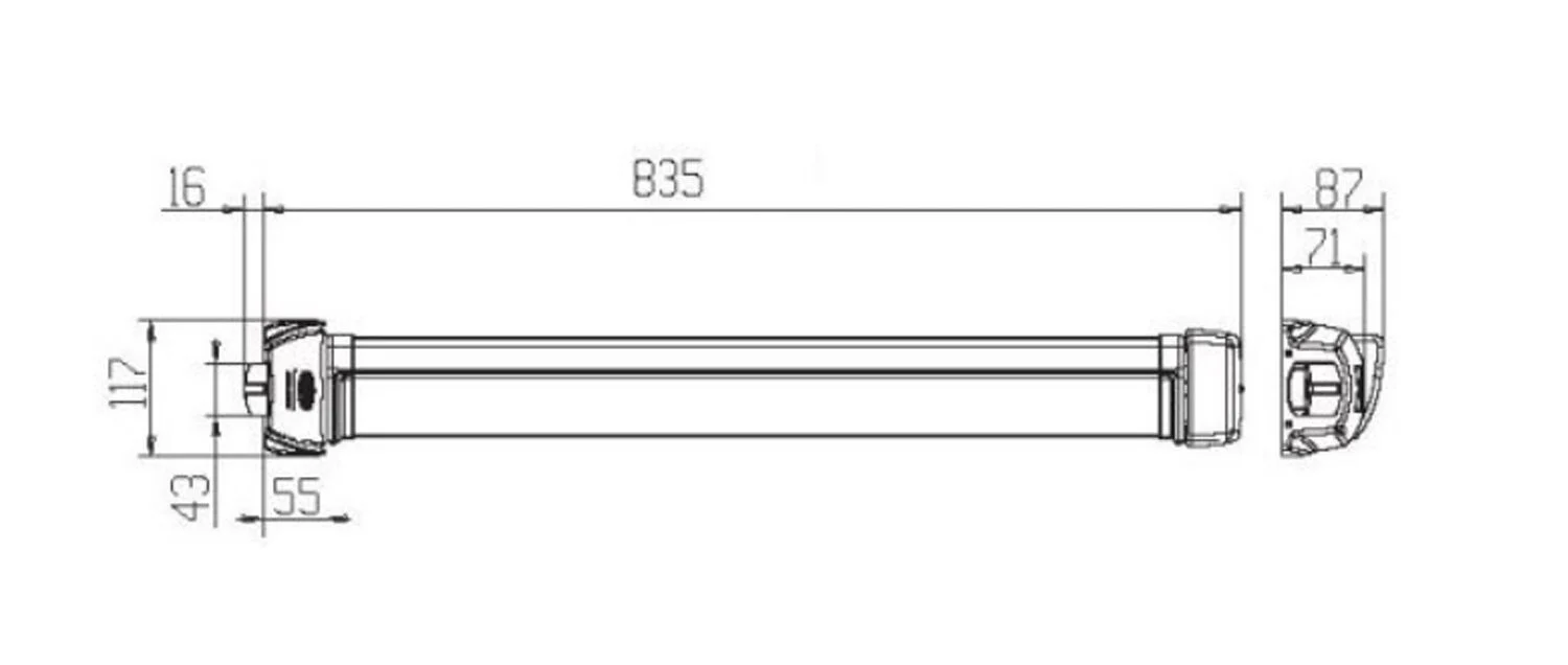 Lockwood Single Point Rim Exit Device 900mm Silver FE109/0HSIL - Image 2