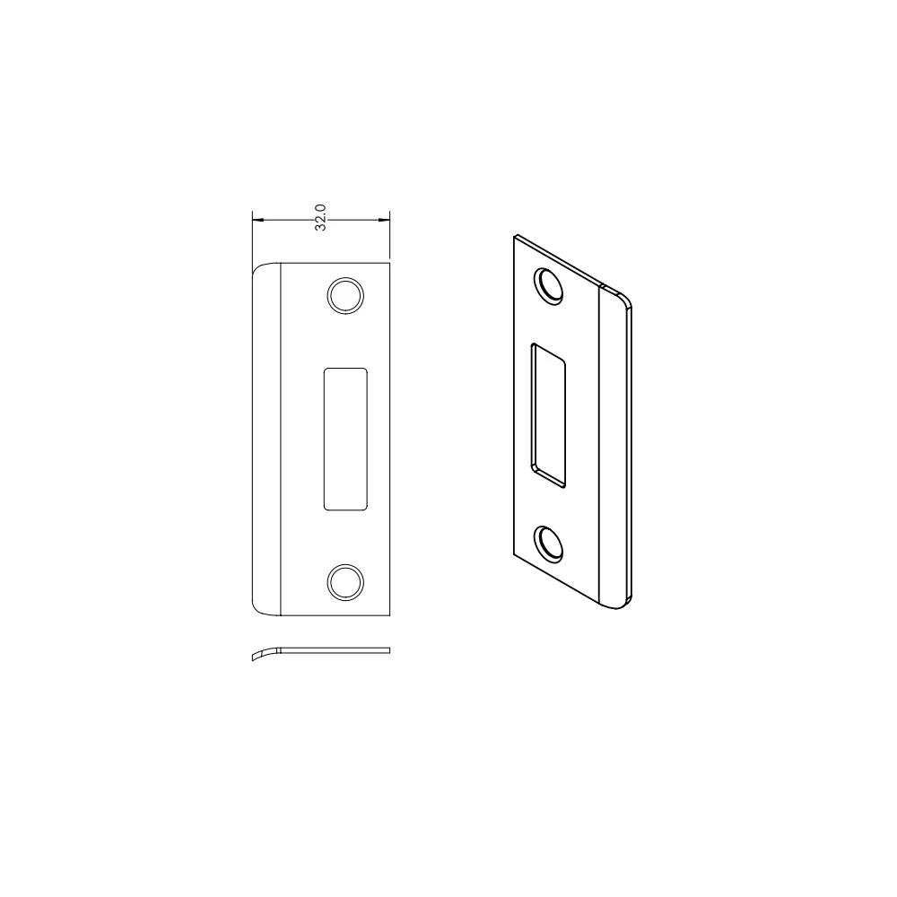 Lockwood French Door Strike SP8654-25