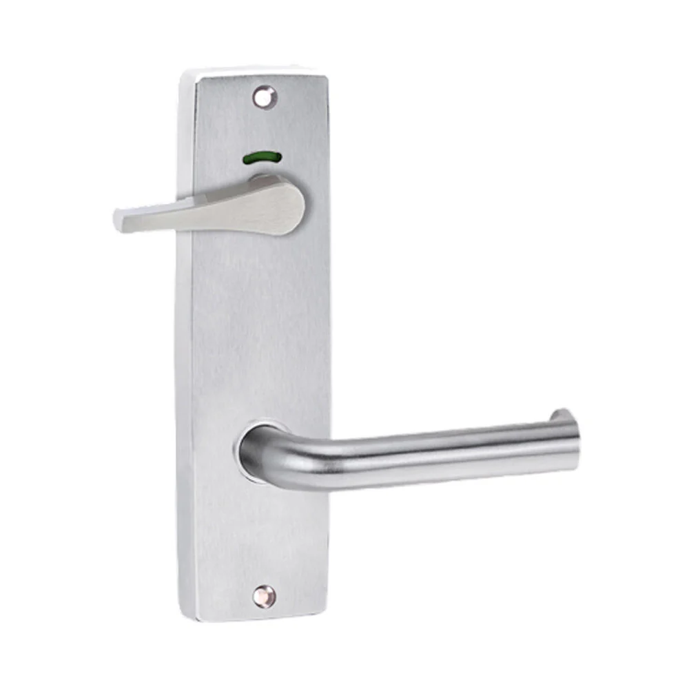 Lockwood Square End Internal Plate Indicating Disabled Turn & 102 Lever Satin Chrome 1941/102SC