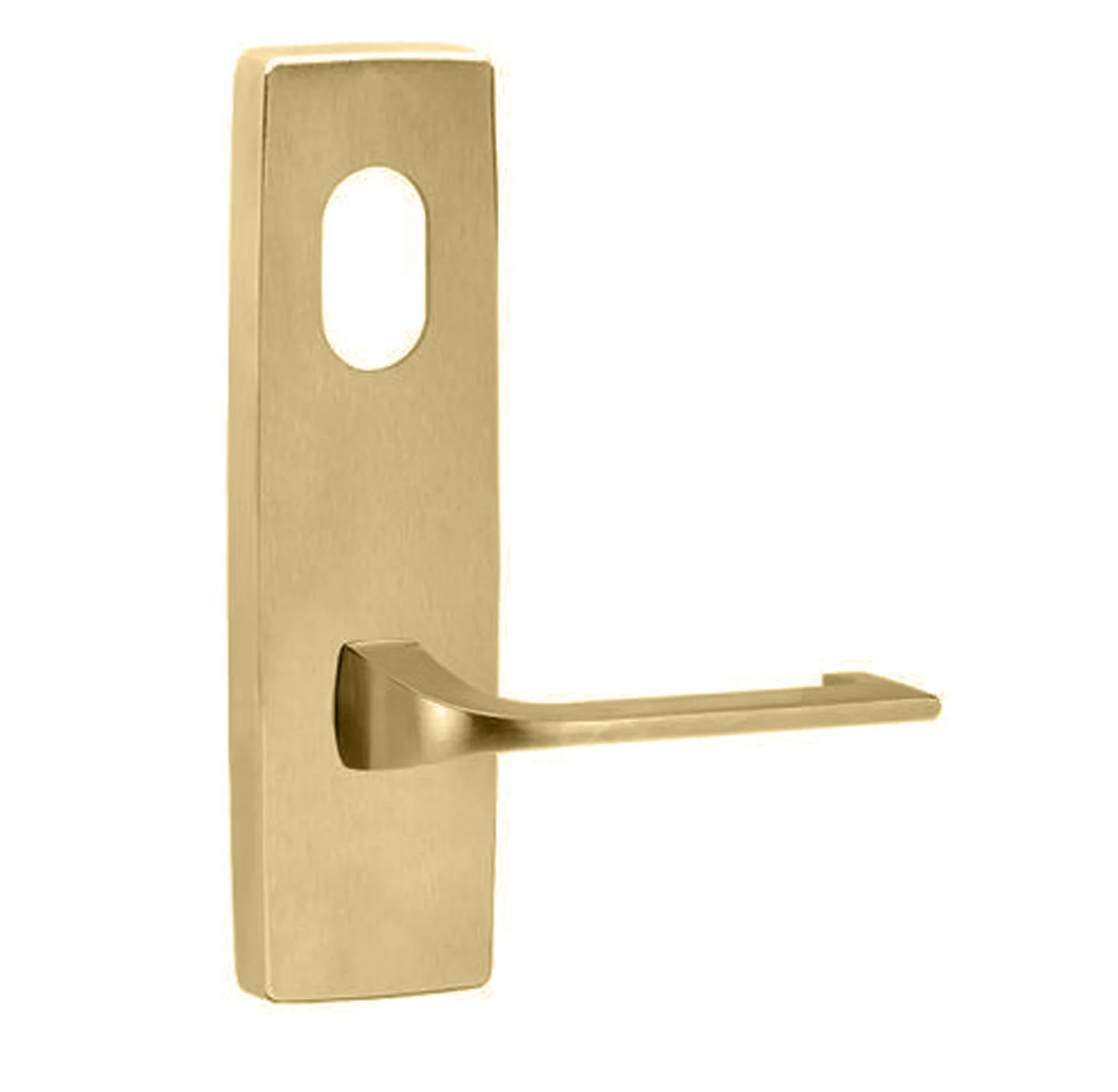 Lockwood Square End Plate with Cylinder Hole and 124 Lever - Available in Various Finishes - Image 2