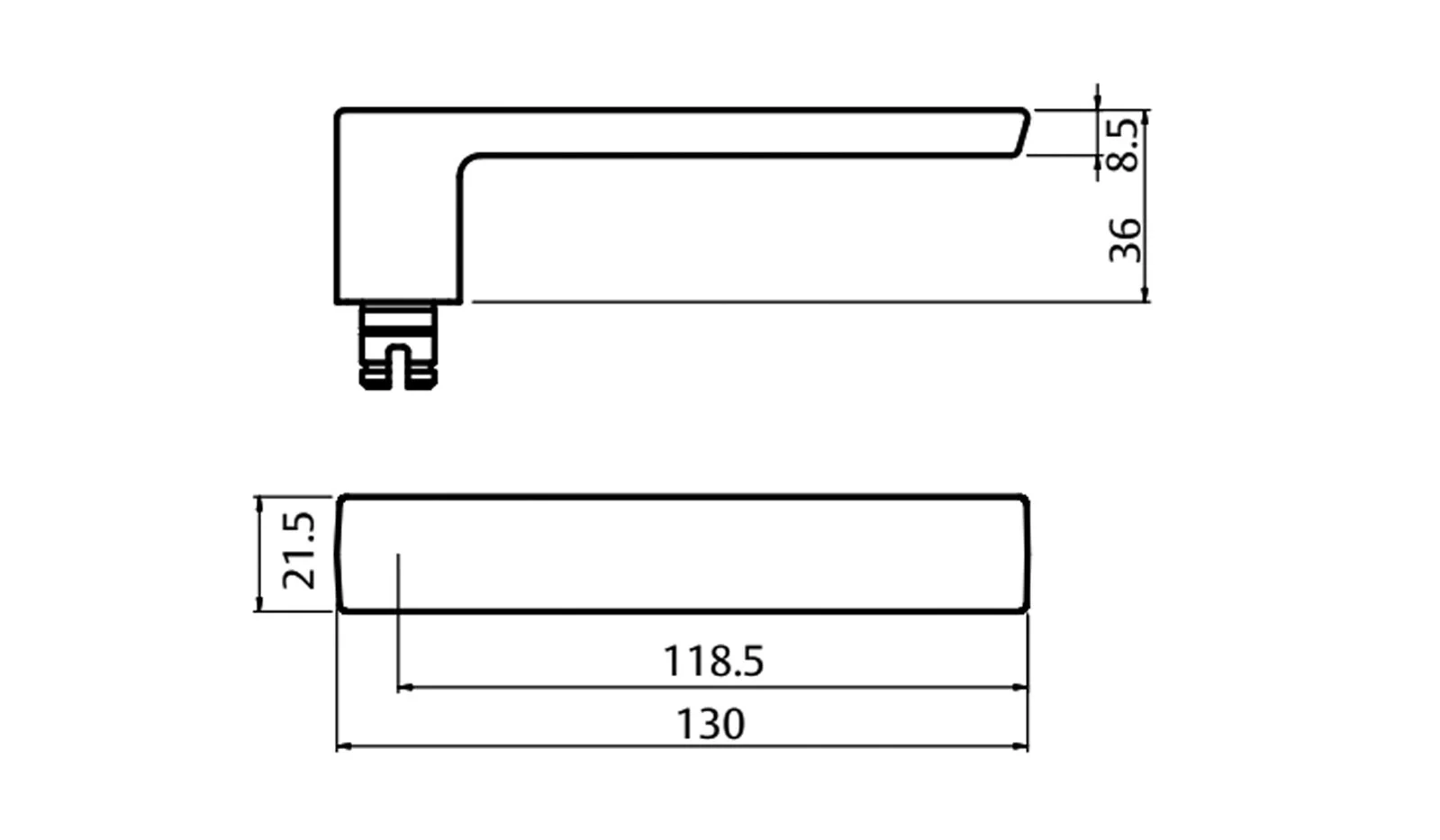 Lockwood Symphony 101 Door Lever on Round Rose Full Set - Available Various Finishes - Image 2
