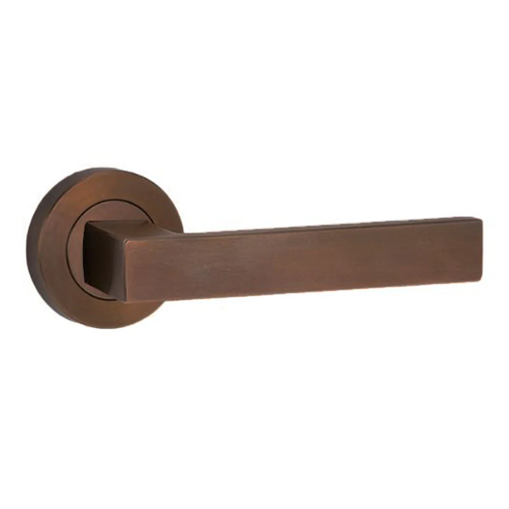 Lockwood Symphony 101 Door Lever on Round Rose Full Set - Available Various Finishes - Image 9