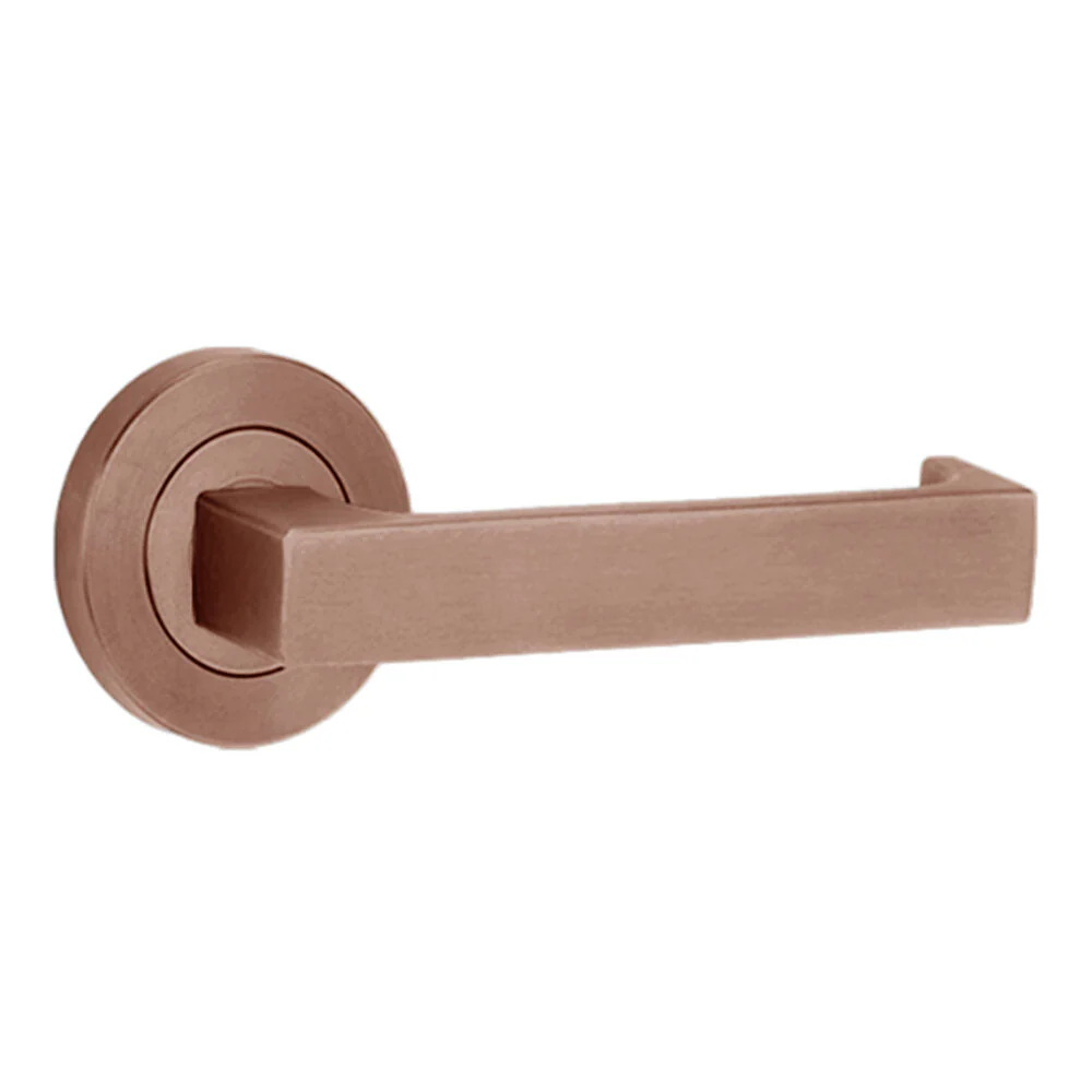 Lockwood Symphony 1220/1221/112 Door Lever on Round Rose Full Set - Available in Various Finishes - Image 3