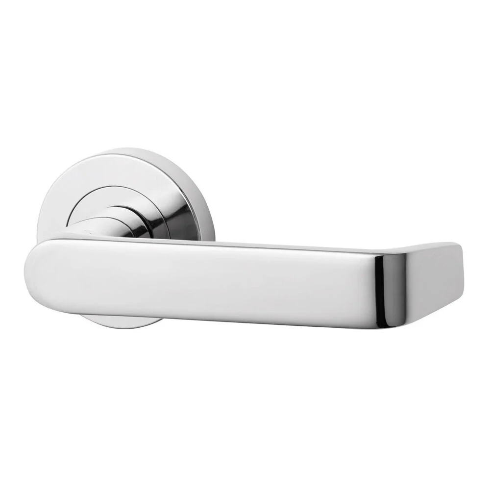 Lockwood Symphony 59 Door Lever on Round Rose Full Set - Available in Various Finishes - Image 3