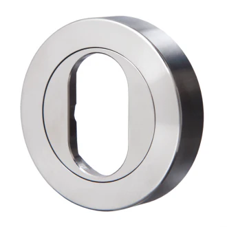 Lockwood Symphony 1220 Series Internal Oval Cylinder Escutcheon Satin Chrome 1226/ISC