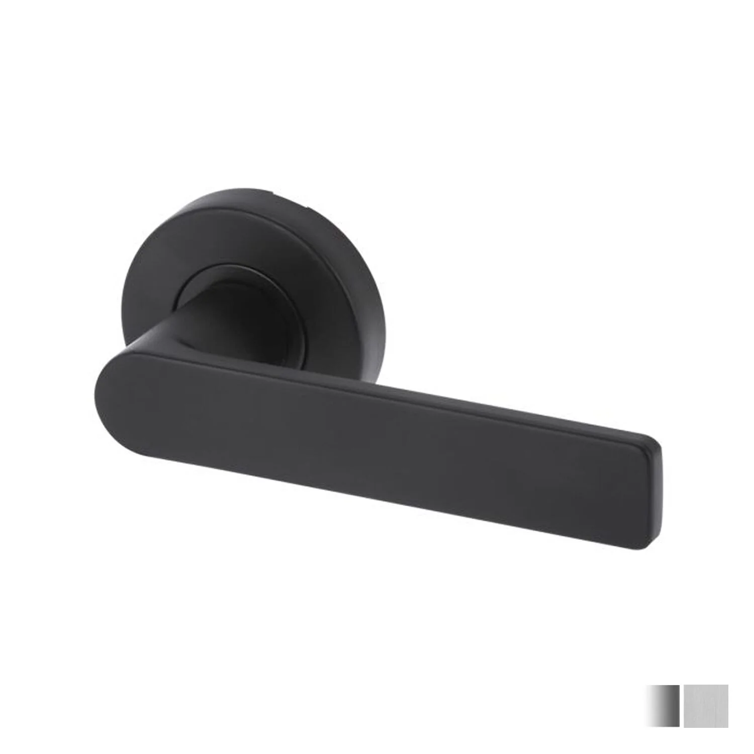 Lockwood Velocity Door Lever Handle on Round Rose Passage Set - Available in Various Finishes