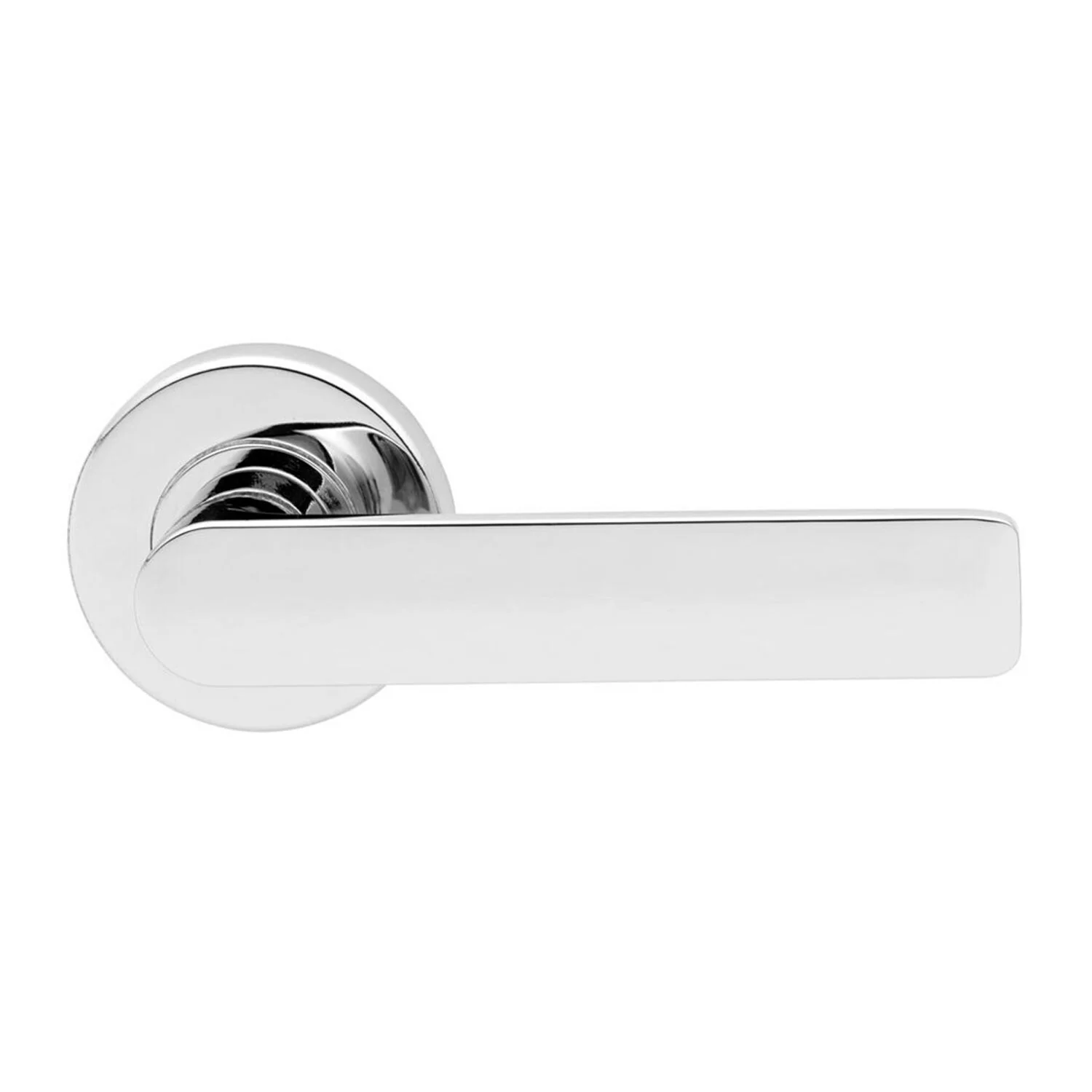 Lockwood Velocity Door Lever Handle on Round Rose Passage Set - Available in Various Finishes - Image 2