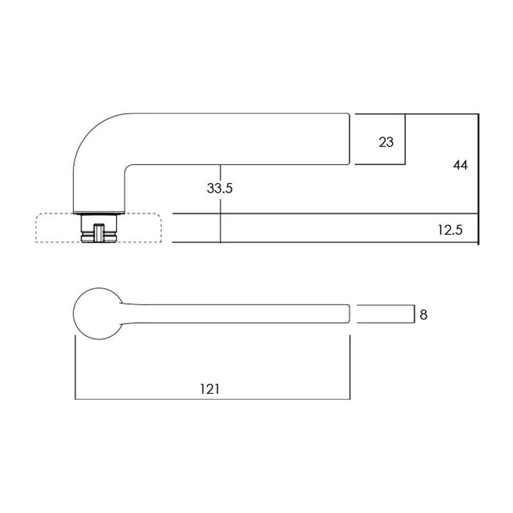 Lockwood Velocity Glide L4 Door Handle Privacy Set - Available in Various Finishes - Image 2