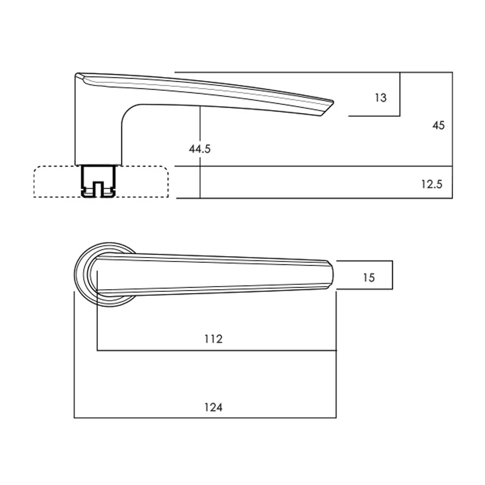 Lockwood Velocity Spire L2 Door Handle Privacy Set - Available in Various Finishes - Image 2