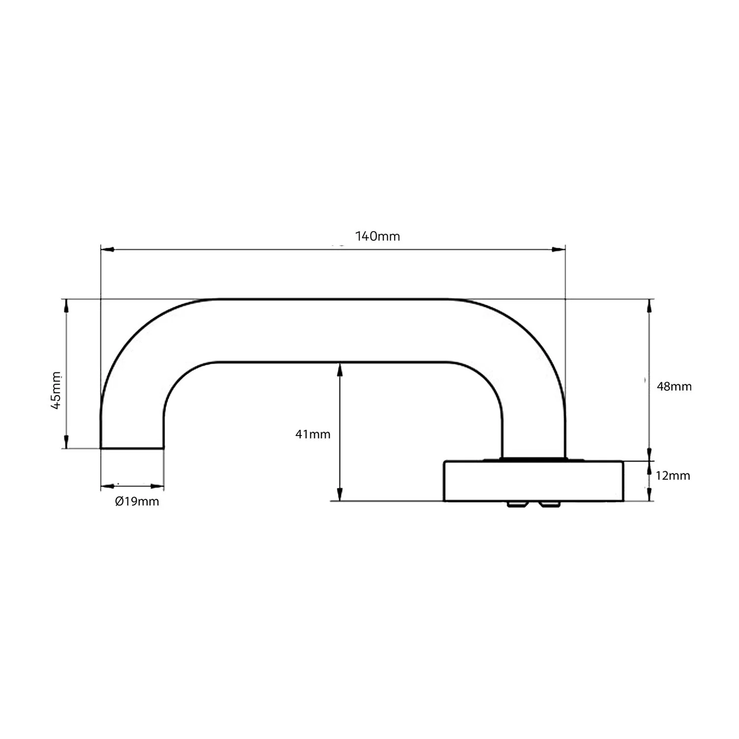 Lockwood Vivid V2 Door Handle Dummy Lever Set - Available in Various Finishes - Image 2
