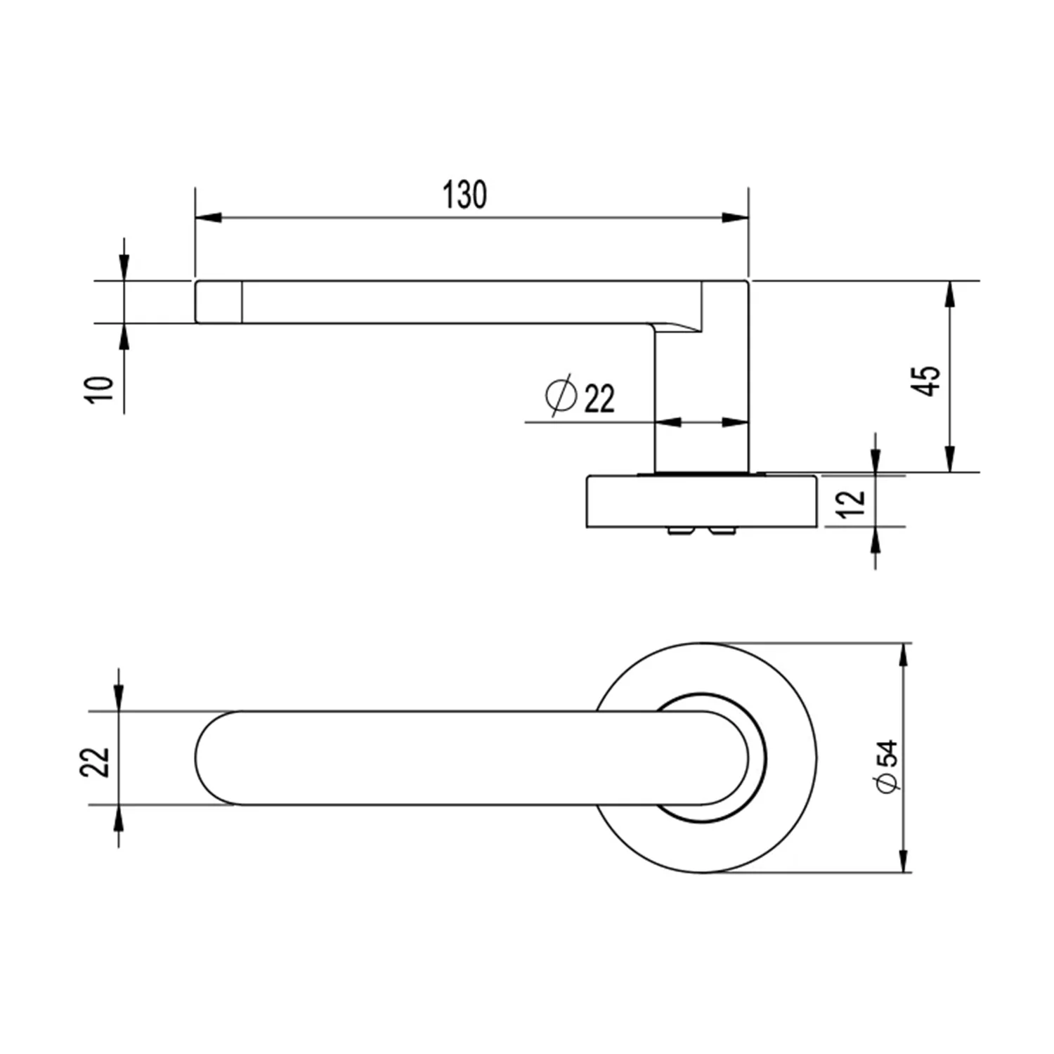 Lockwood Vivid V3 Passage Set Includes Latch - Available in Various Finishes - Image 2