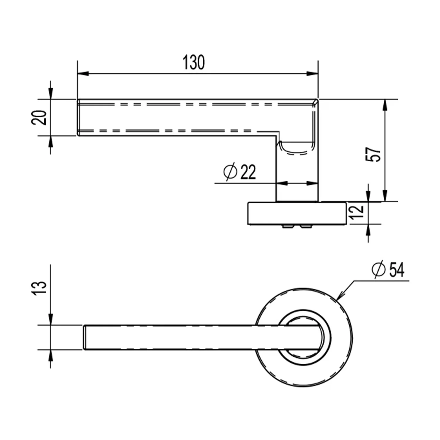 Lockwood Vivid V4 Passage Set Includes Latch - Available in Various Finishes - Image 2