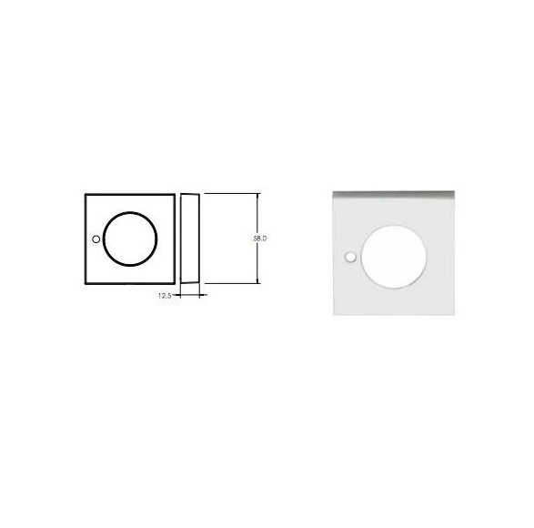 Lockwood VSS2-TRIM+ Velocity Series Square Rose Privacy Trim