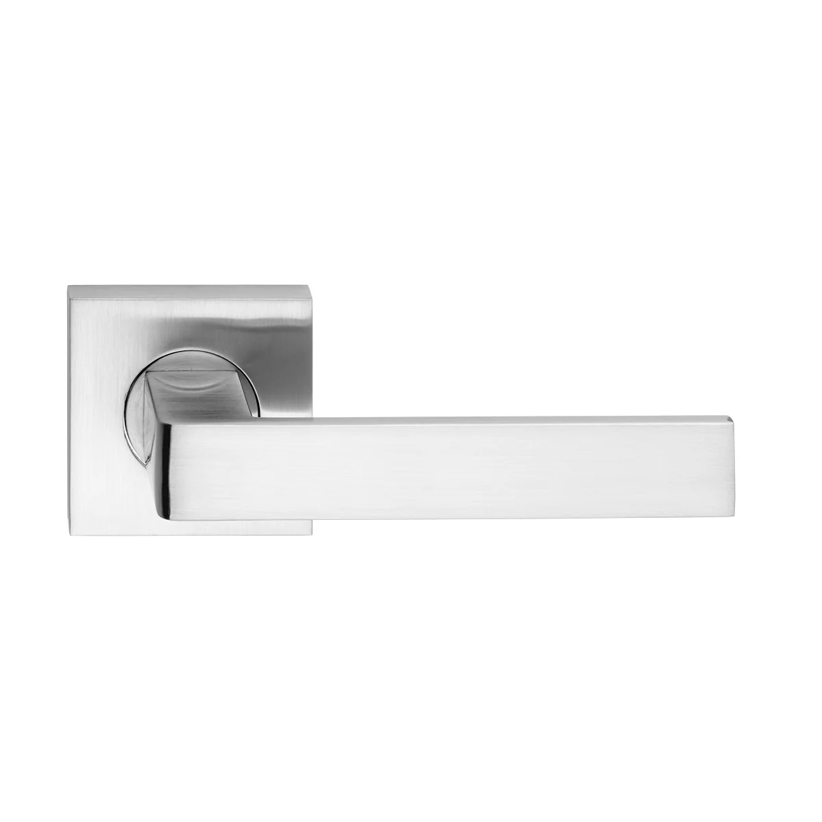 Madinoz 888-Z10 Satin Chrome Vision Square Rose Leversets - Image 4