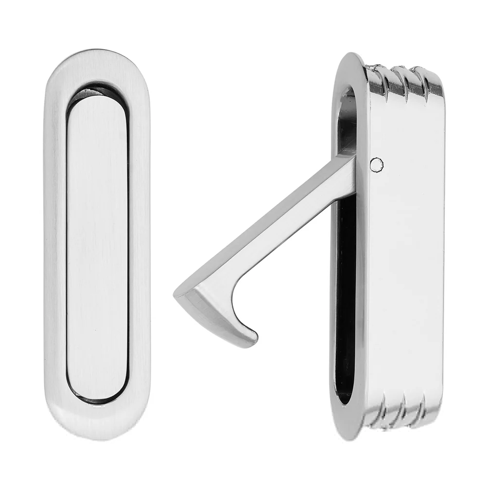 Madinoz EP12 Oval Flush Edge Pull Handle - Available in Various Finishes - Image 4