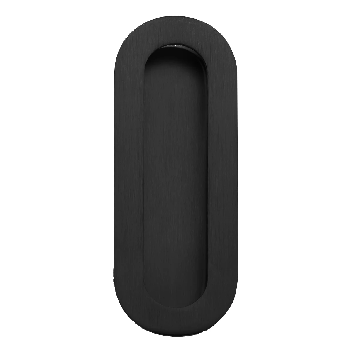 Madinoz FP150OVBLK Oval Flush Pull Stainless Steel 150x54mm Black