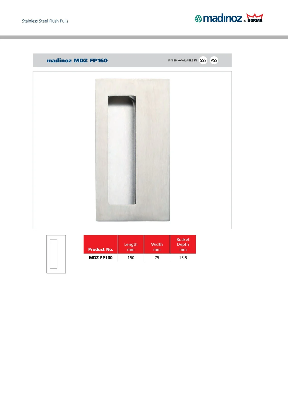 Madinoz FP160 Flush Pulls - Image 3