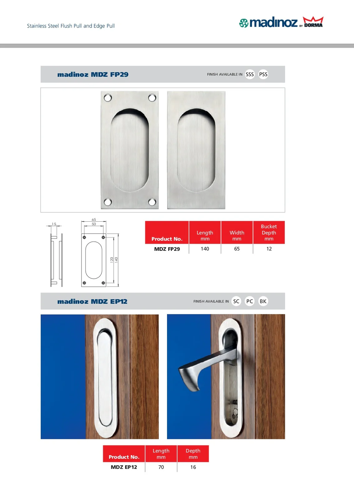 Madinoz FP29 Flush Pulls - Image 3