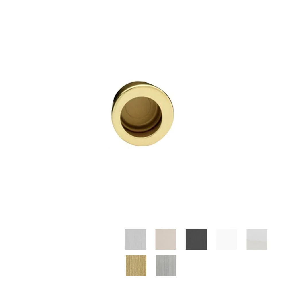Manital ART56 Sliding Door Round Edge Pull - Available in Various Finishes