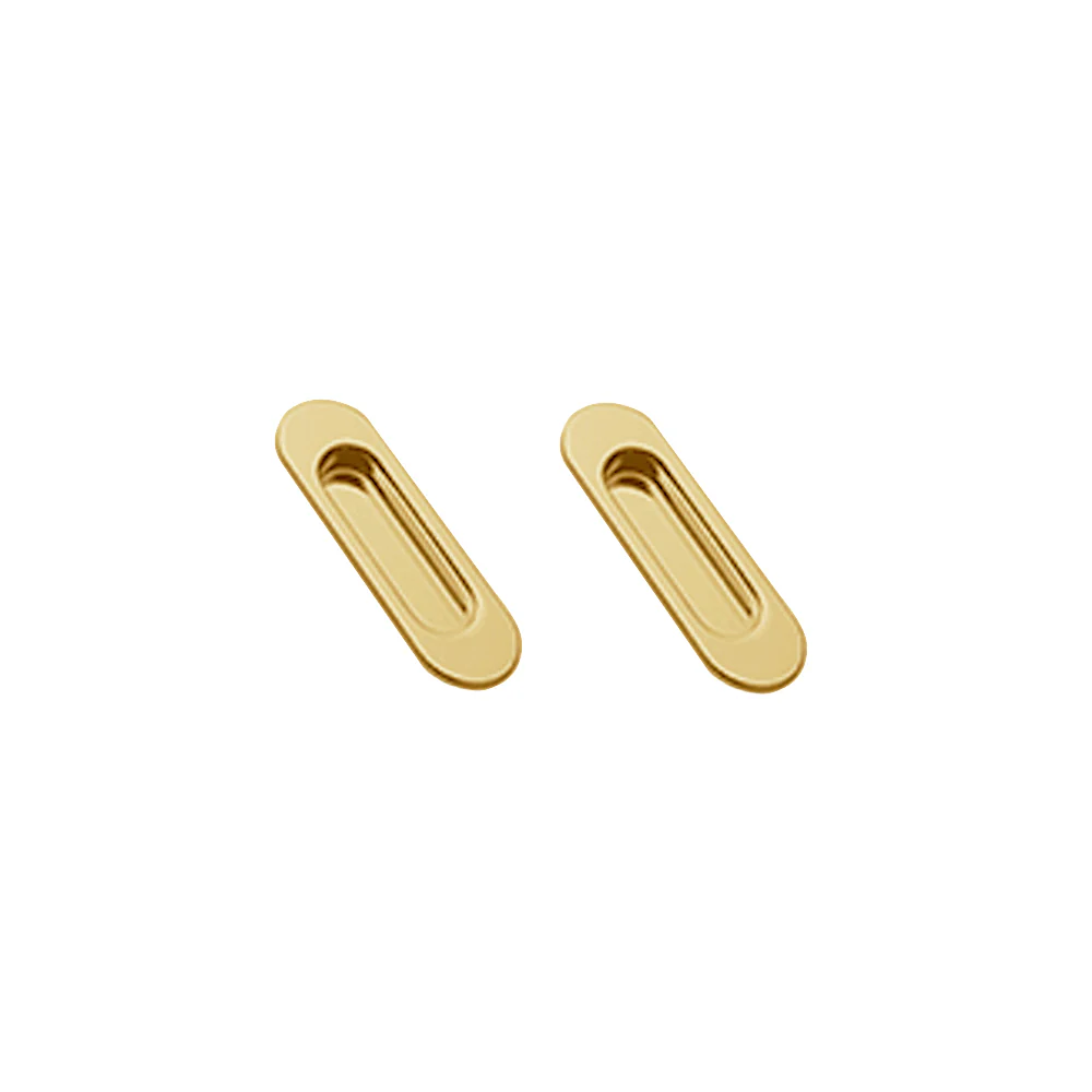 Manital ART58 Oval Sliding Door Flush Pull - Available in Various Finishes - Image 3