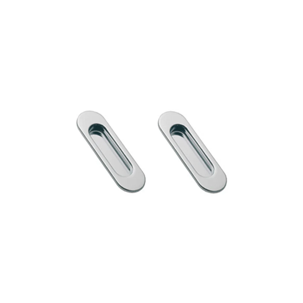 Manital ART58 Oval Sliding Door Flush Pull - Available in Various Finishes - Image 4