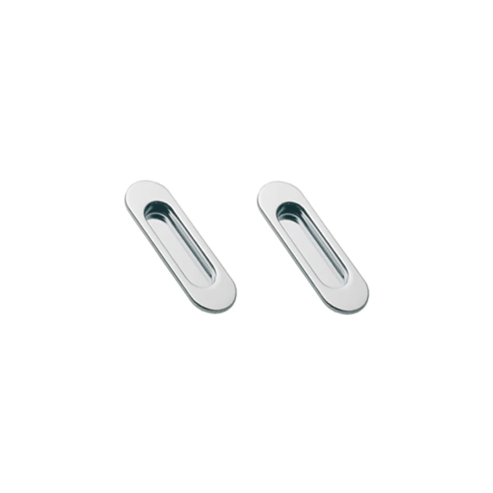 Manital ART58 Oval Sliding Door Flush Pull - Available in Various Finishes - Image 9