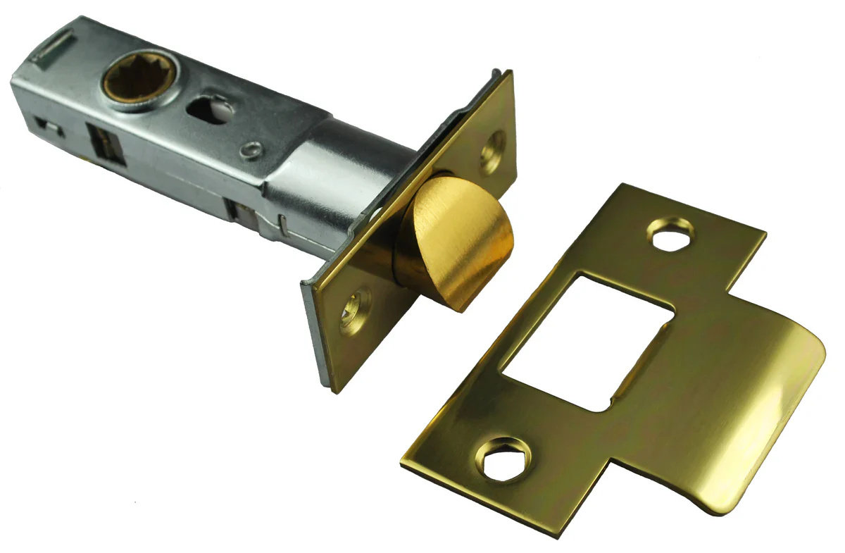 Manital Door Passage Latch 60mm Backset - Available in Polished Brass and Stainless Steel Finish - Image 2