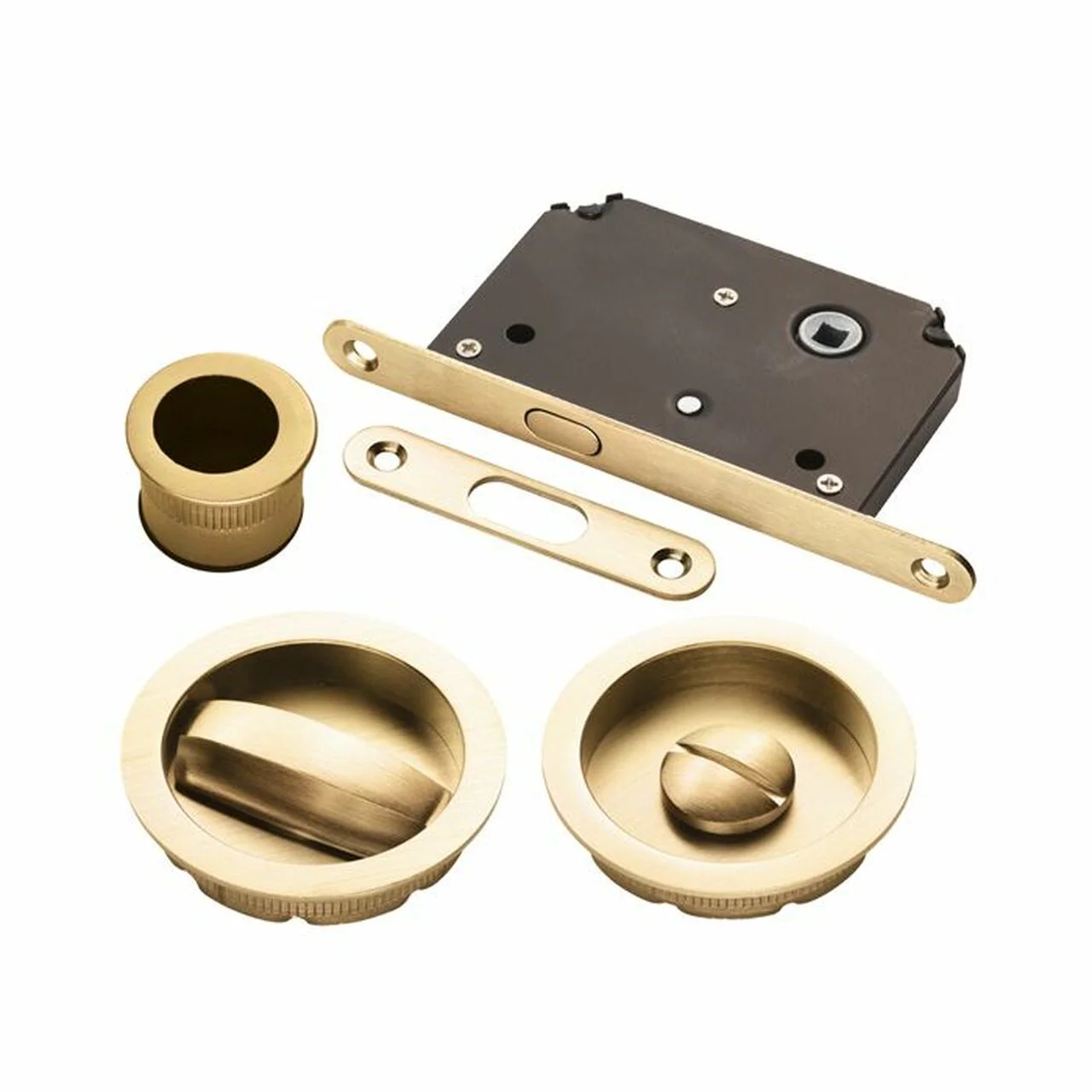 Manital Sliding Pocket Door Bathroom Lock Set - Available in Various Finishes - Image 5