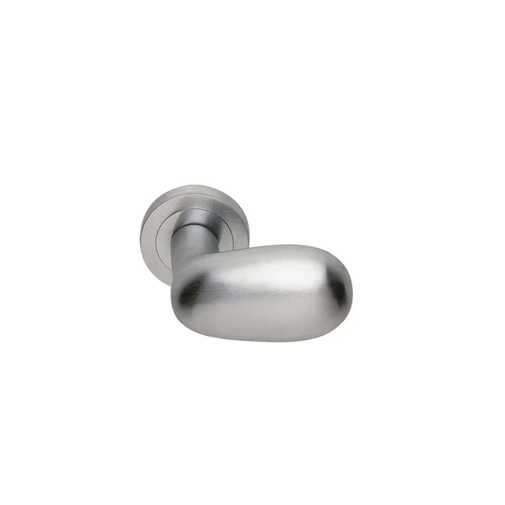 Manital UOVO Door Handle Lever Set on Round Rose 50mm - Available in Various Finishes - Image 2