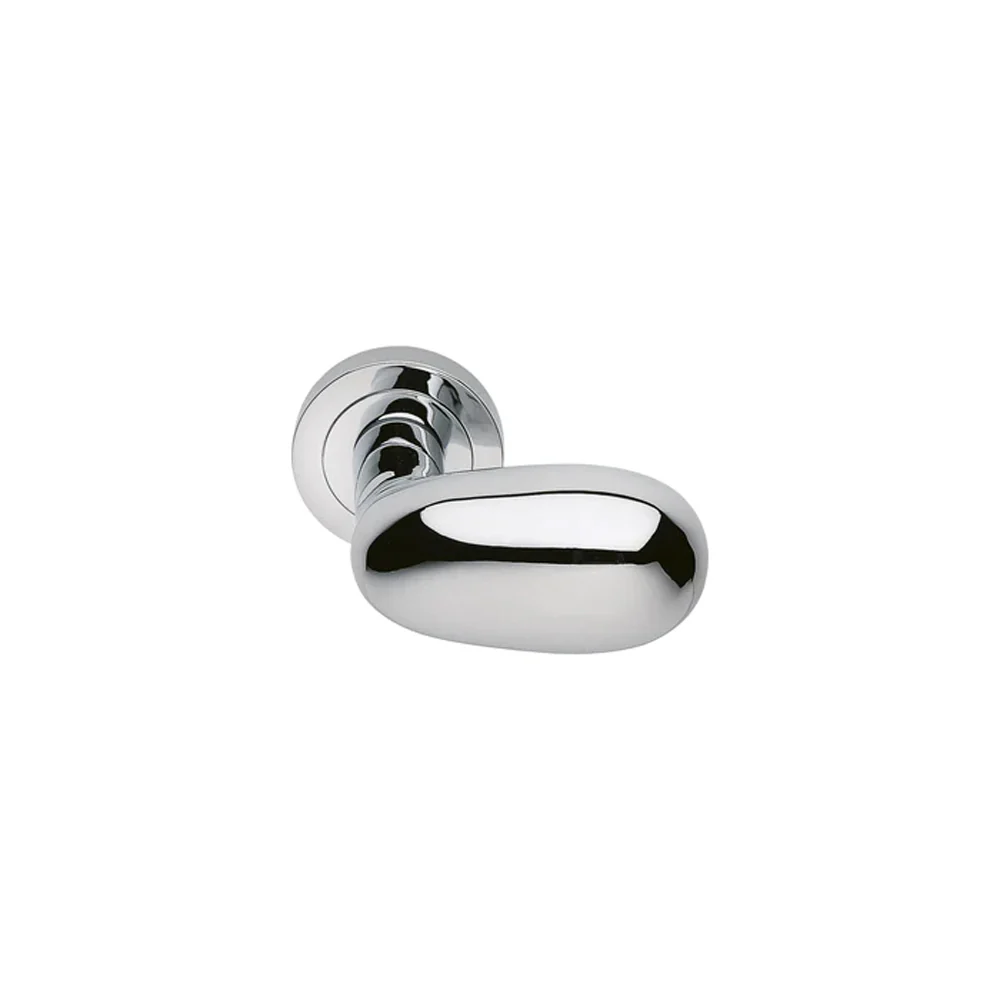 Manital UOVO Door Handle Lever Set on Round Rose 50mm - Available in Various Finishes - Image 3