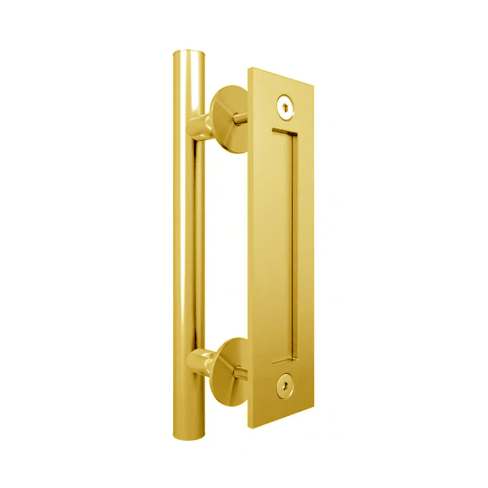 Mappas Barn Round Door Handle Set 300mm with Flush Pull - Available in Various Finishes - Image 5