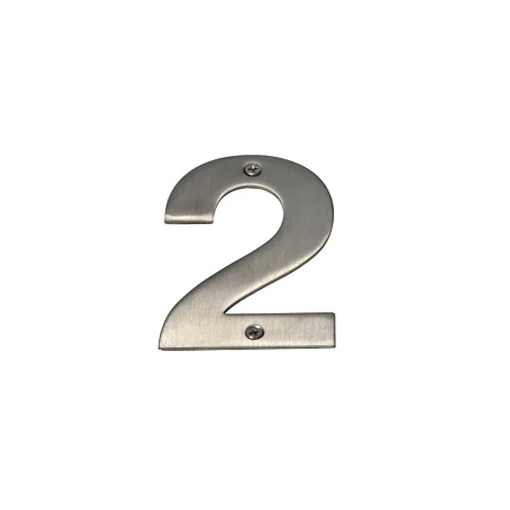 Mappas Door House Number # 0-9 100mm Numeral Visible Fix 304 Grade Stainless Steel - Image 4