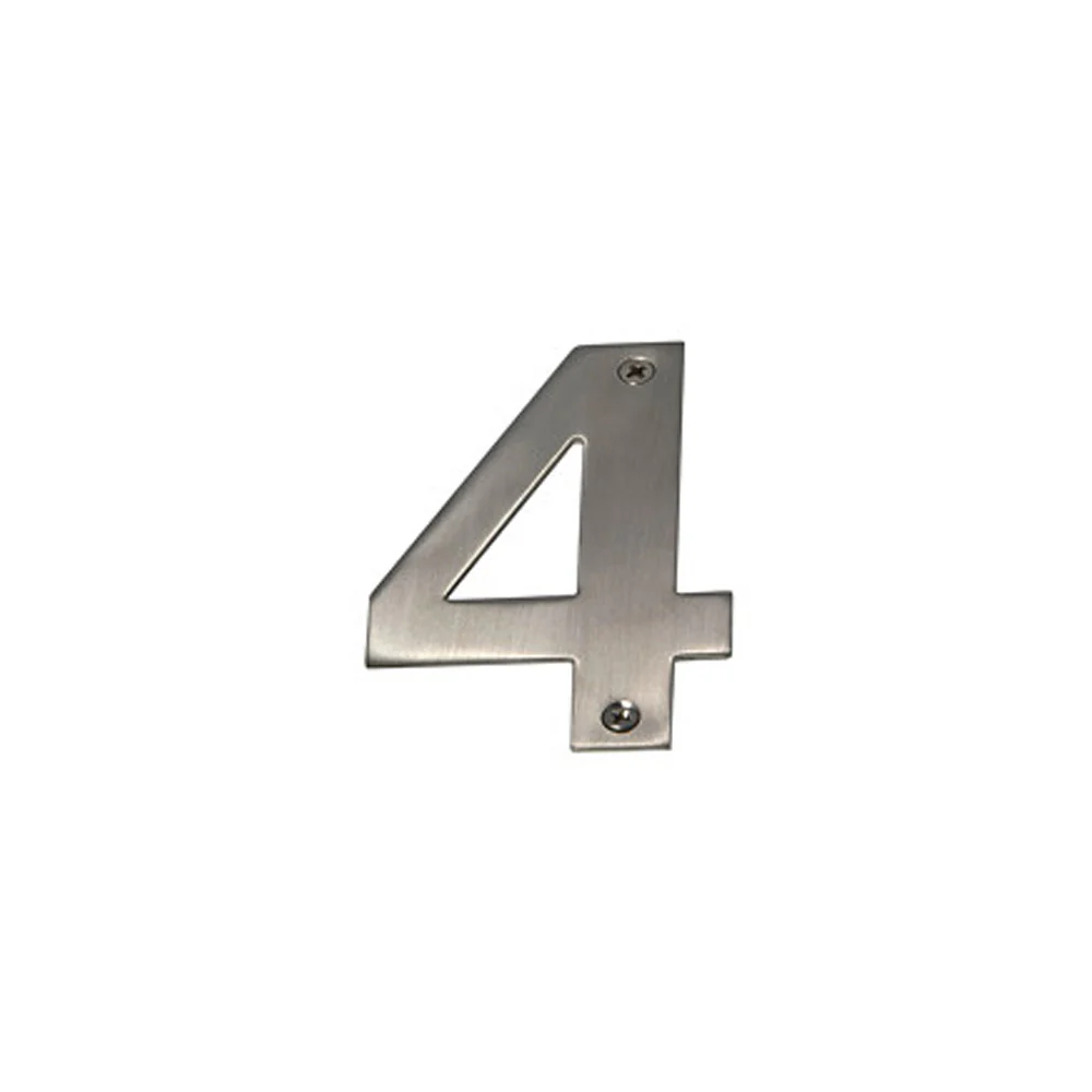 Mappas Door House Number # 0-9 100mm Numeral Visible Fix 304 Grade Stainless Steel - Image 6