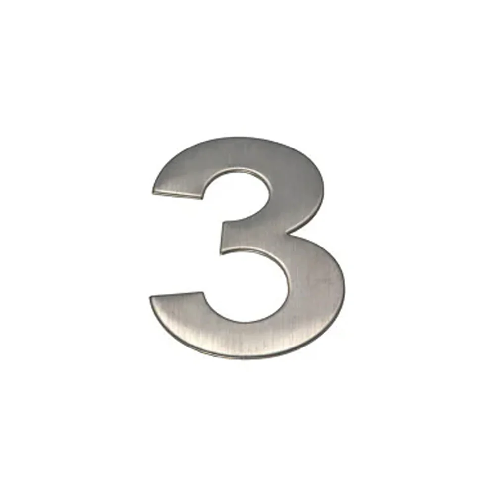 Mappas Door House Number # 0-9 150mm Numeral Concealed Fix 304 Grade Stainless Steel - Image 8