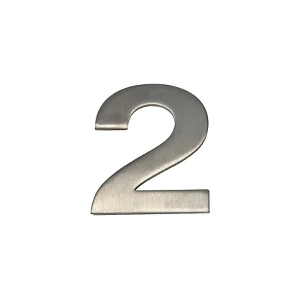 Mappas Door House Number # 0-9 150mm Numeral Concealed Fix 304 Grade Stainless Steel - Image 9