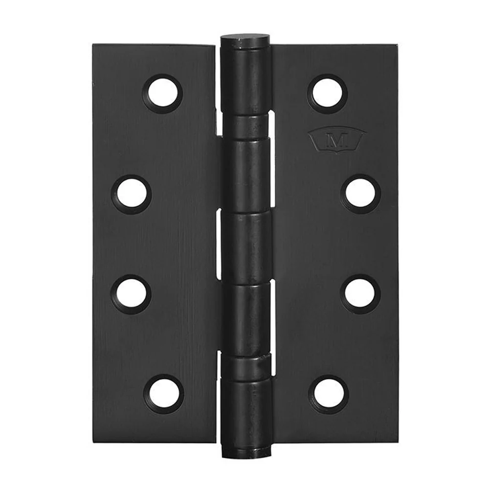 McCallum Ball Bearing Butt Hinge Fixed Pin 100x75mm Eco Black S224