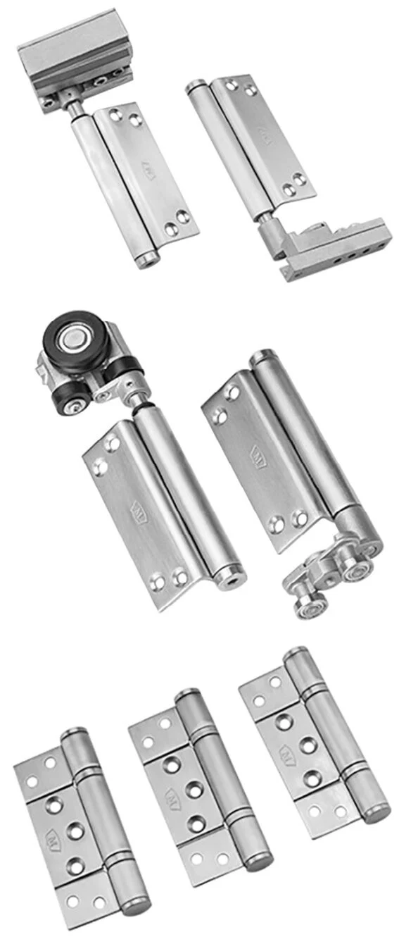 McCallum VIO Folding 3 Door System 2 + 1 Inward Opening Hardware Kit Satin Stainless Steel