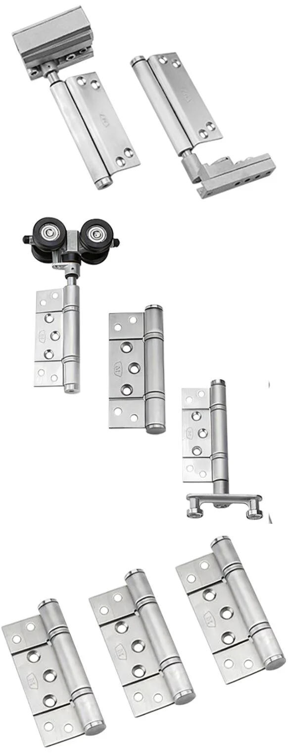 McCallum VIO Folding 3 Door System One Way Inward Opening Hardware Kit Satin Stainless Steel