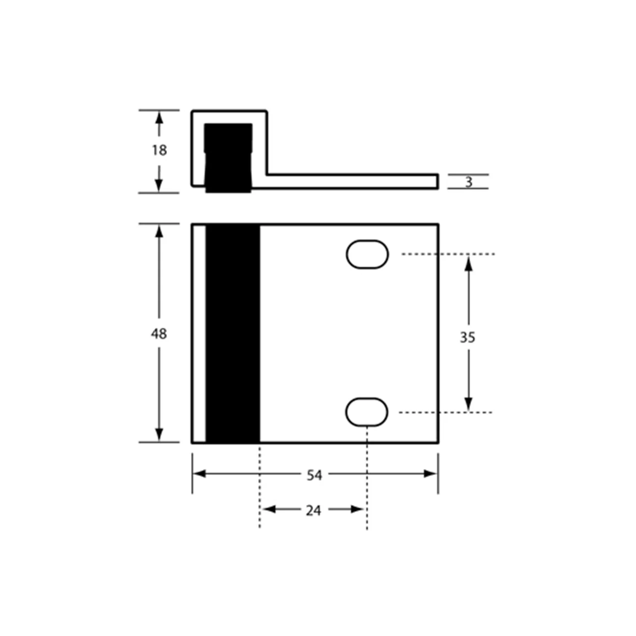 Metlam 107E Door Bumper Bolt Through Fixings Satin Chrome Plate 107E_BUMP_SCP - Image 2
