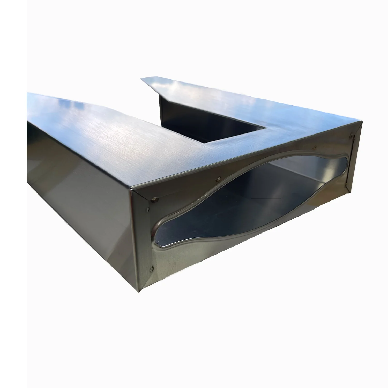 Metlam Behind Mirror/Door Paper Towel Dispenser Satin Stainless Steel ML728SS - Image 2
