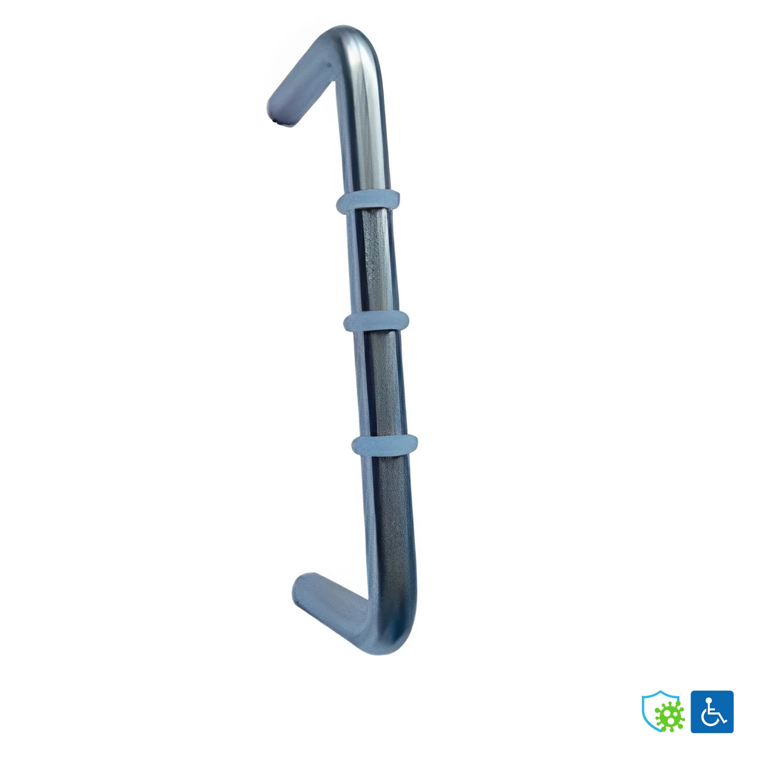Metlam D Handle with Rubber Stopper - Available in Various Finishes - Image 5