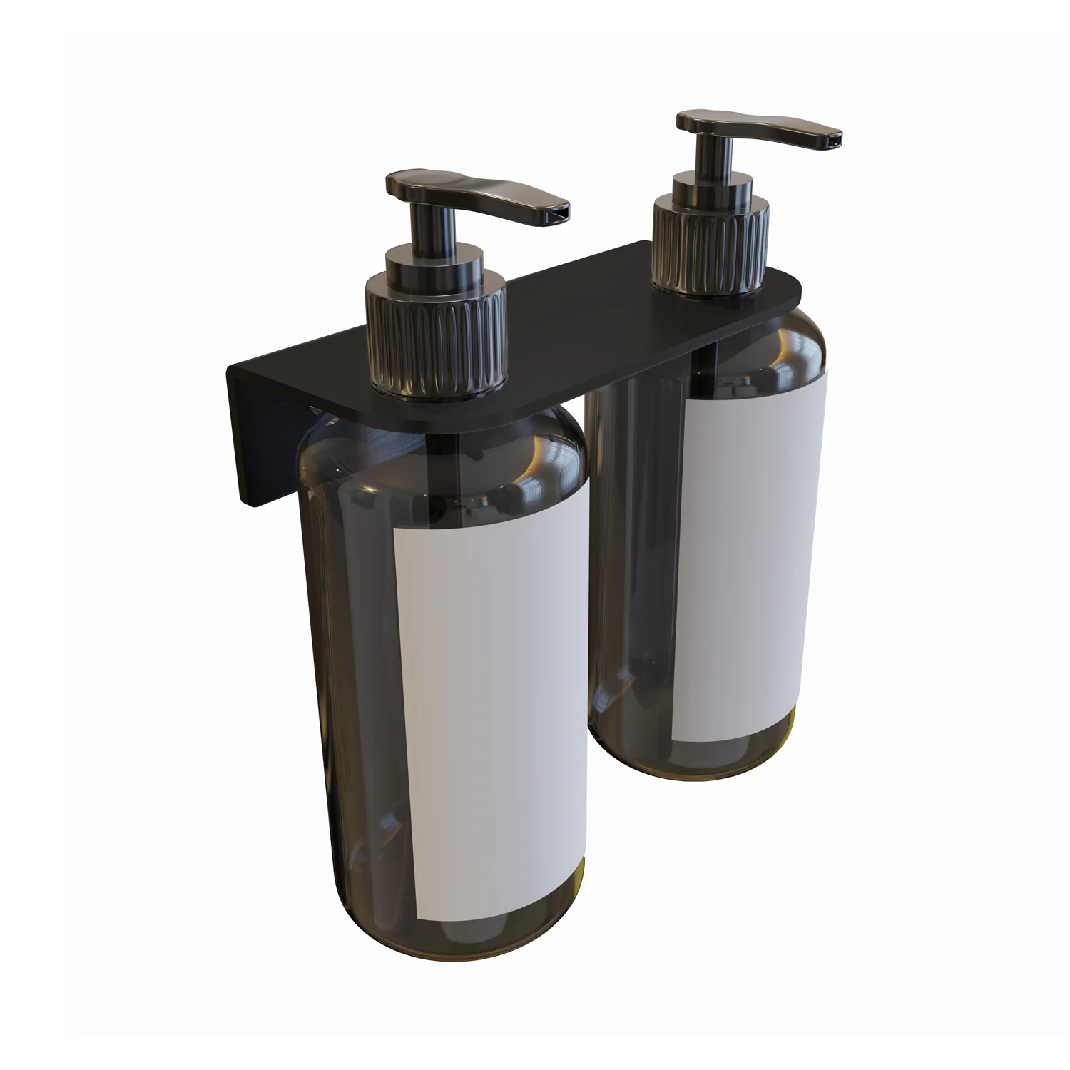 Metlam Double Soap Bottle Holder - Available in Designer Black and Satin Stainless Finish - Image 4