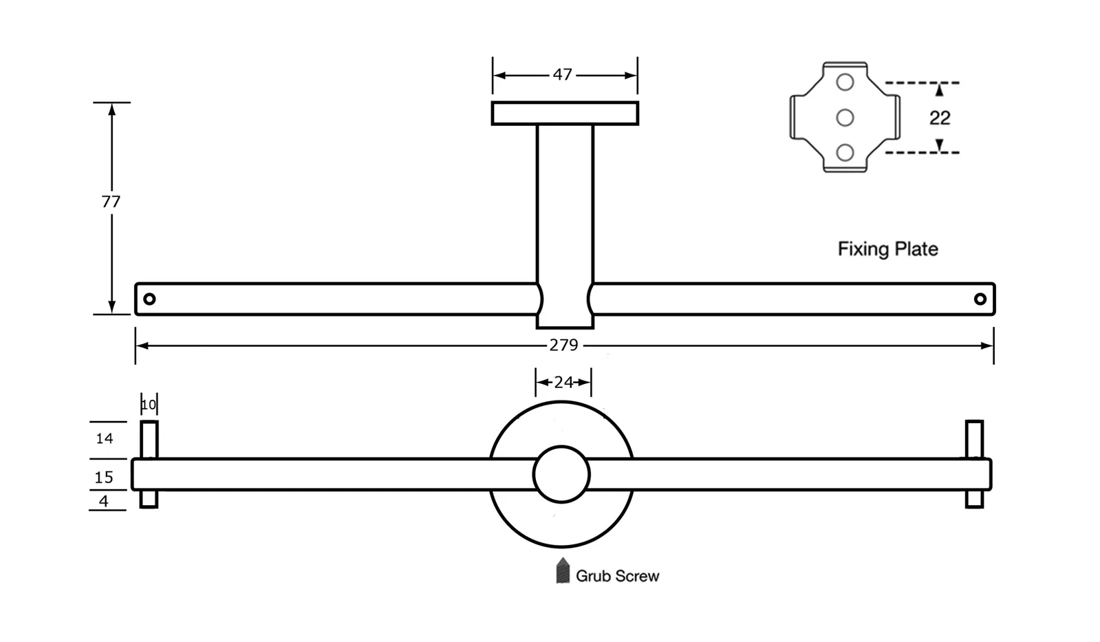 Metlam Double Toilet Roll Holder - Available in Designer Matt Black and Satin Stainless Finish - Image 2