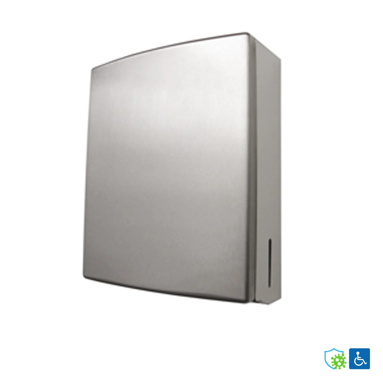 Metlam Elipse Paper Towel Dispenser 348x280mm Antimicrobial ML725AR_ANMB