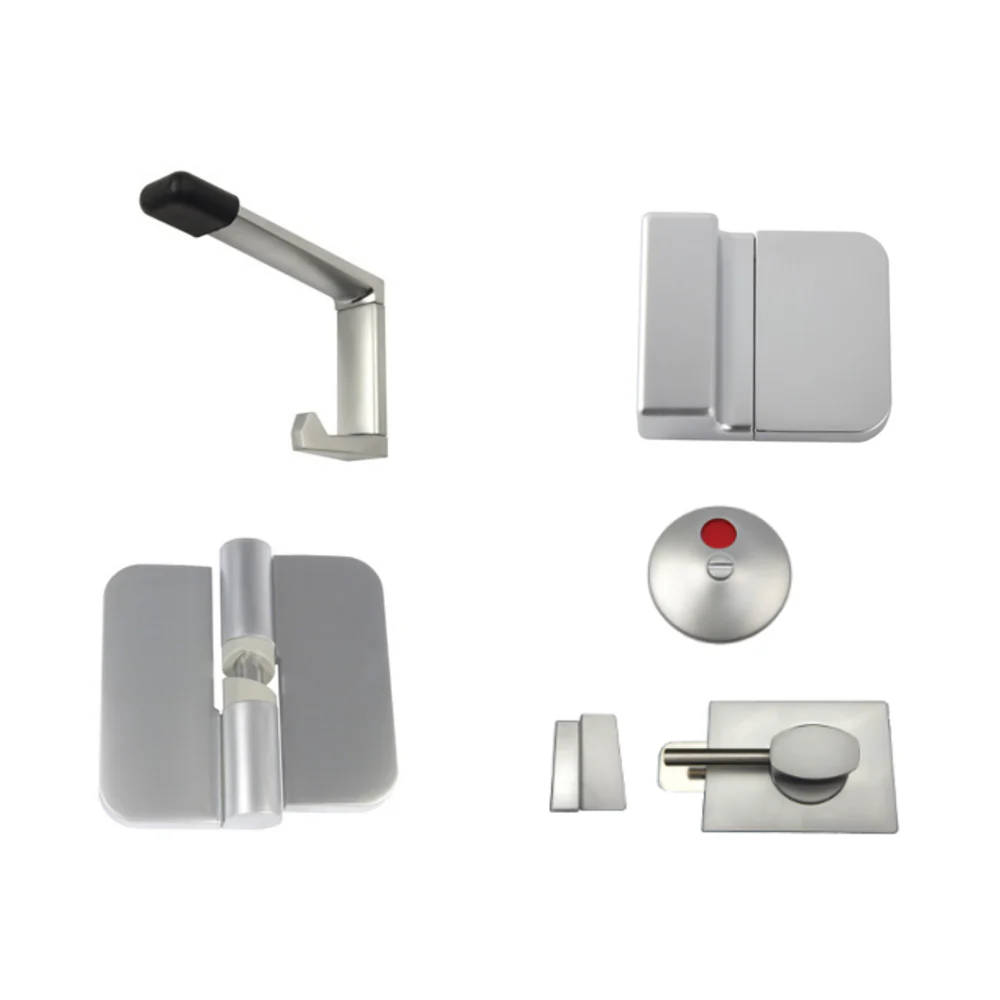Metlam Essential Toilet Partition Hardware Kit Concealed Fix - Image 3