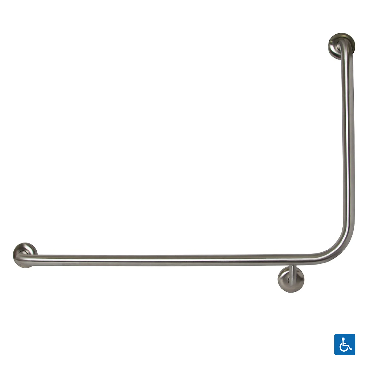 Metlam Side Wall Grab Rail 90degree - Available in Various Finishes and Handing - Image 3