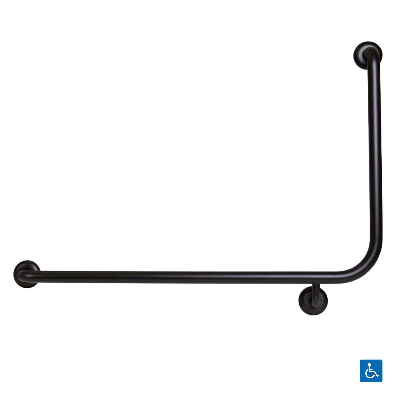 Metlam Side Wall Grab Rail 90degree - Available in Various Finishes and Handing - Image 4