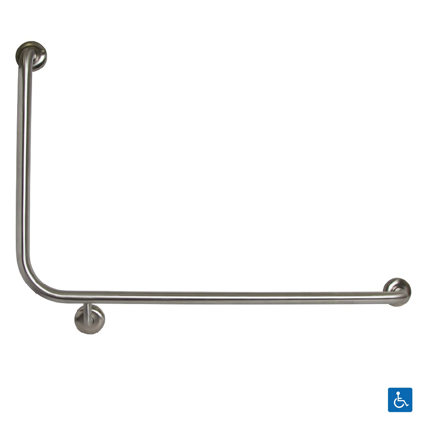 Metlam Side Wall Grab Rail 90degree - Available in Various Finishes and Handing - Image 5